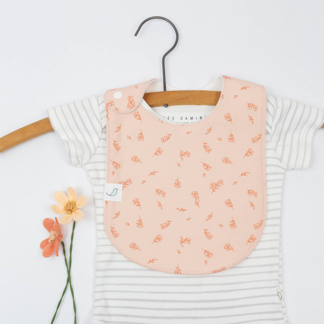 Charlie Snap Bib in Sweet Briar | Hemming Birds