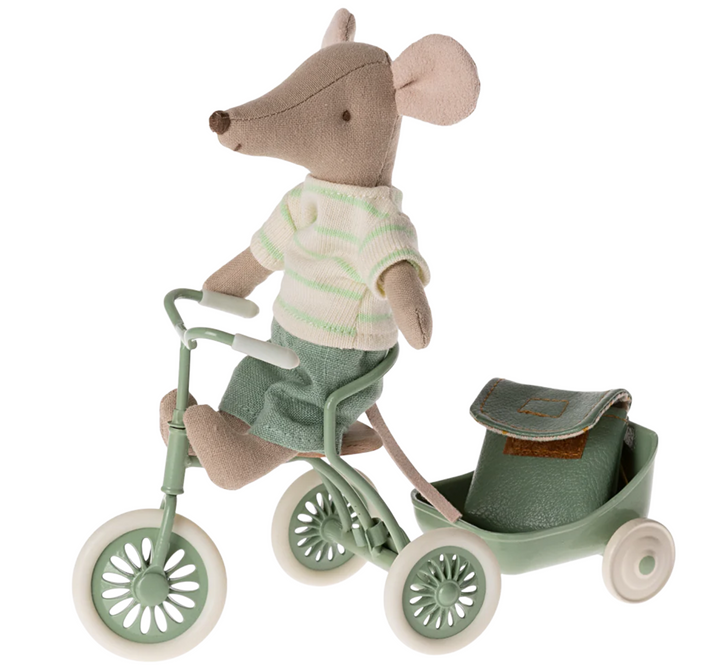 Tricycle Mouse Big Brother in Mint | Maileg