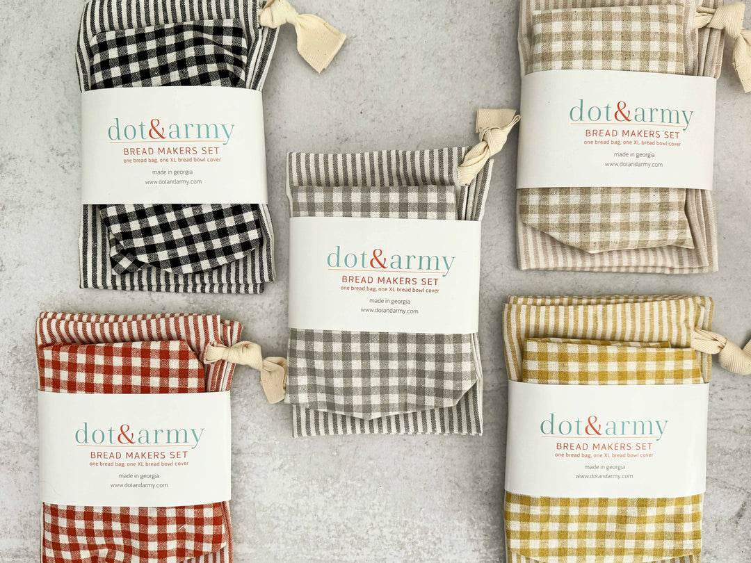 Stripe and Check Bread Makers Set | Dot and Army