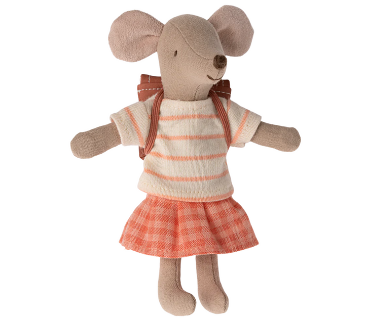 Tricycle Mouse Big Sister in Coral | Maileg