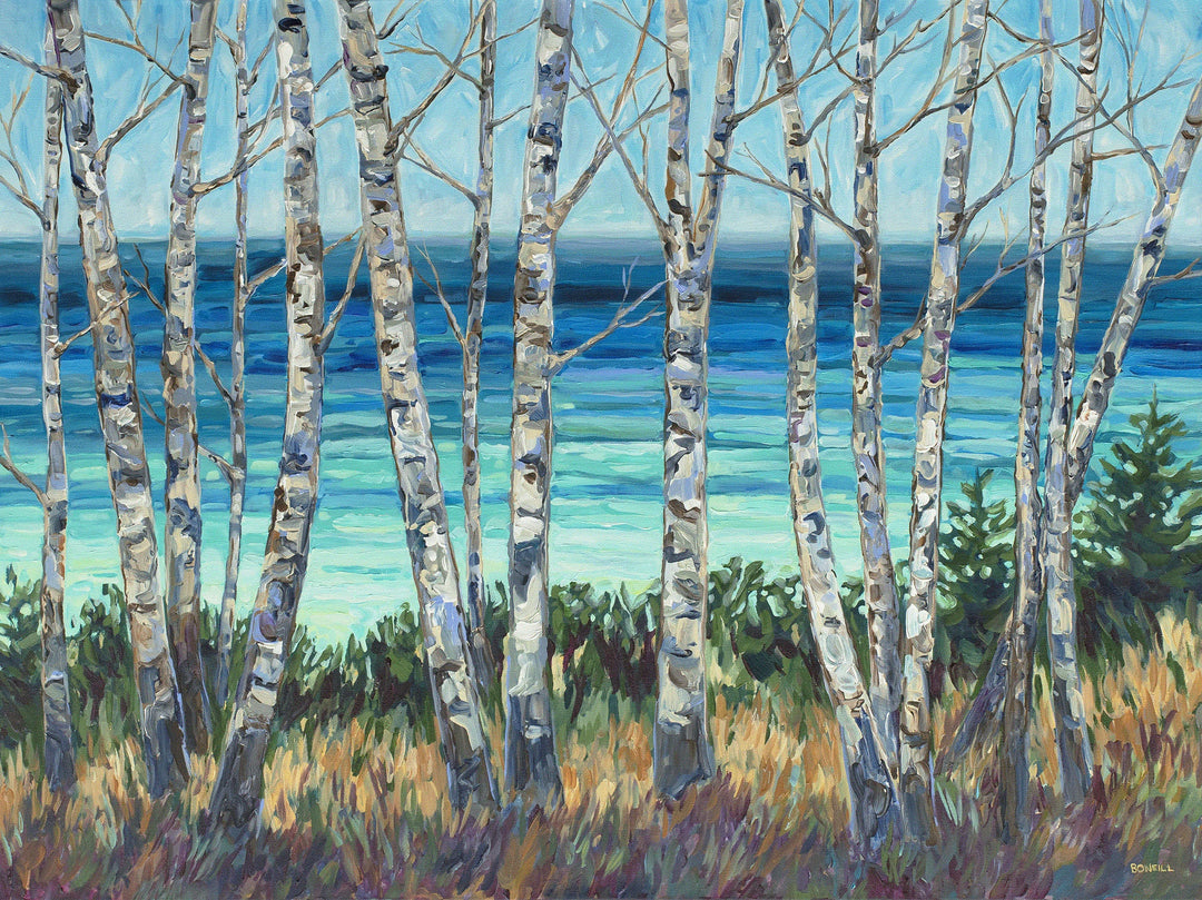 Birch Line Print | Betsy O&
