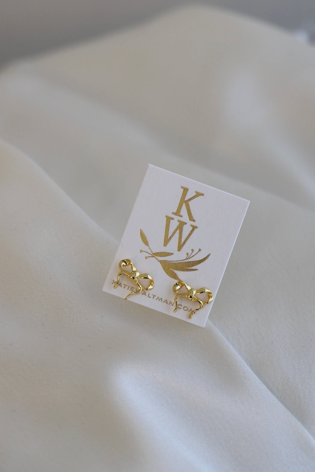 Golden Bow Studs | Katie Waltman Jewelry