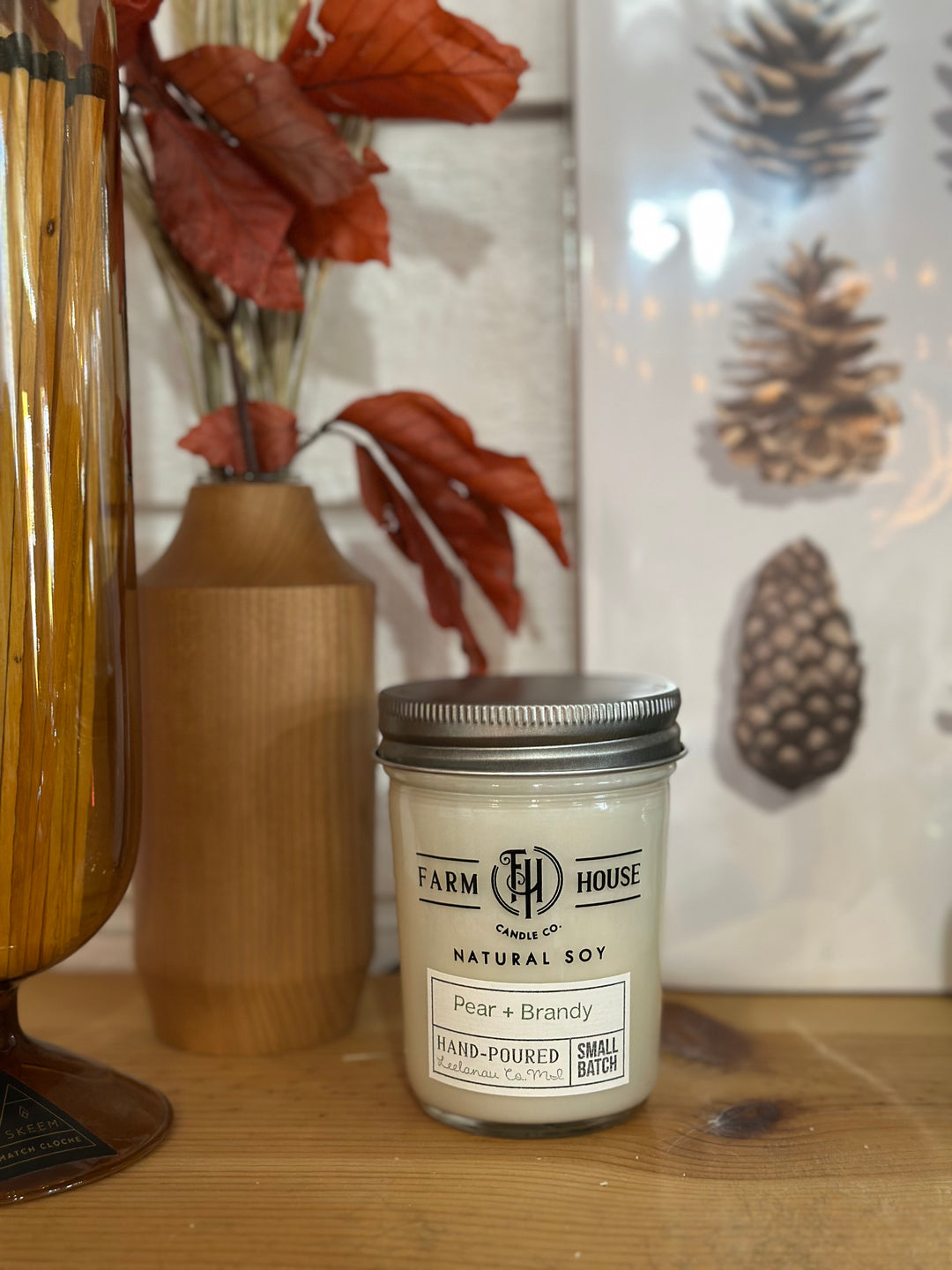 Pear + Brandy Candle | Made in Lake Leelanau, MI