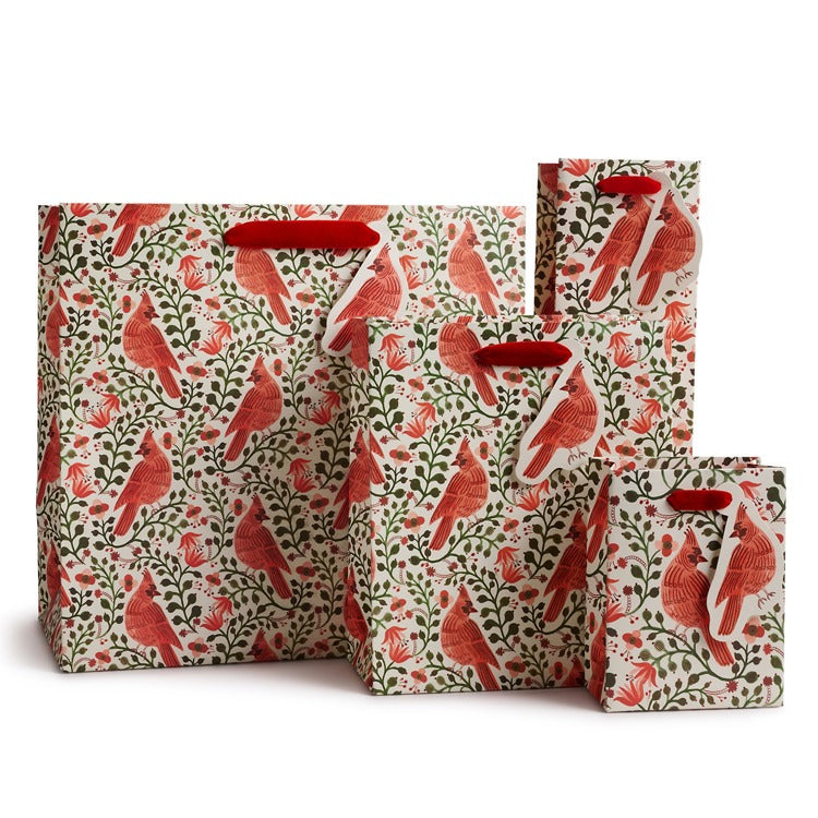 Christmas Cardinals Large Gift Bag