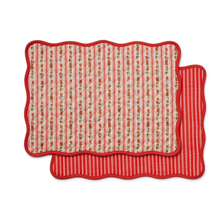 Holly Jolly Cotton Placemats, Set of 4