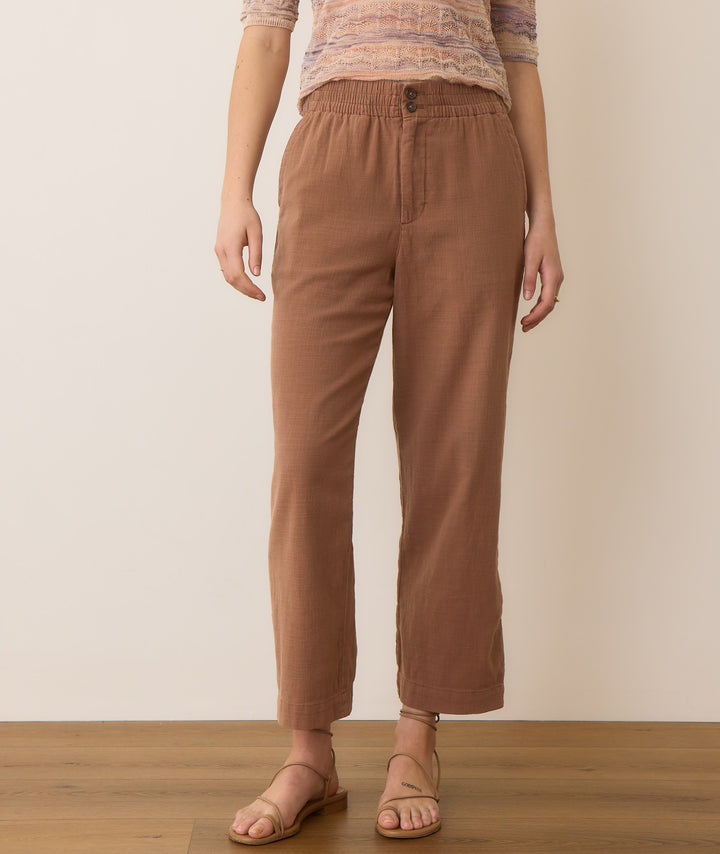 Elle Crop Pant in Chocolate Malt